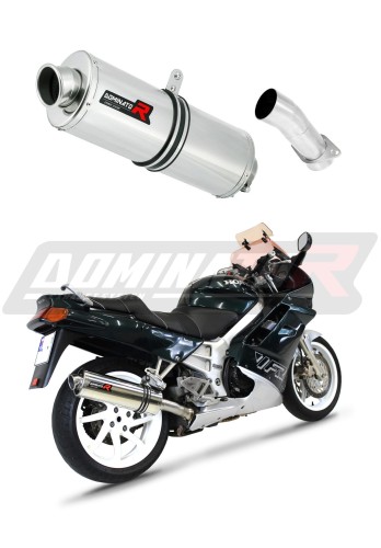 exhaust muffler DOMINATOR oval fits the motorcycle Honda VFR 750 1990   1992 6