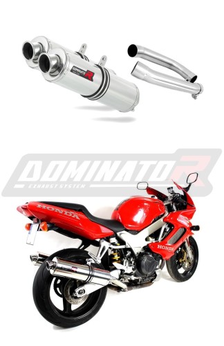 DOMINATOR kerek kipufogó dob, amely illeszkedik a Honda VTR 1000F Firestorm 1998 - 2001 motorkerékpárhoz 5
