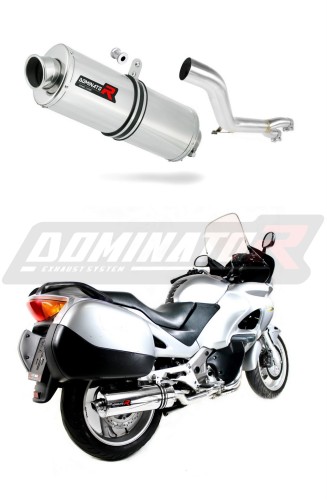 exhaust muffler DOMINATOR oval fits the motorcycle Honda NT 650 V DEAUVILLE RC47 1998   2005 5