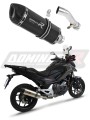DOMINATOR HP1 FEKETE kipufogó dob, amely illeszkedik a Honda NC 700 / 750 S 2012 - 2020 motorkerékpárhoz 3