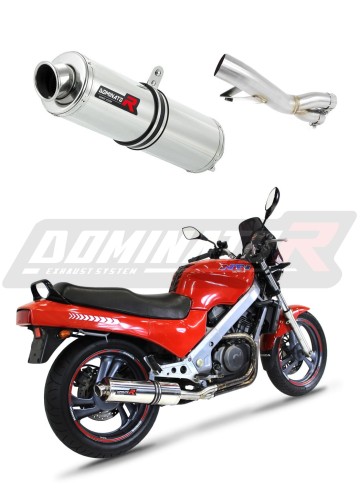 exhaust muffler DOMINATOR ROUND fits the motorcycle Honda NTV 650 REVERE 1988   1997 6