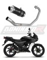 complete exhaust system with muffler DOMINATOR Full System GP1 BLACK fits the motorcycle Honda CBF 125 2009   2014 6