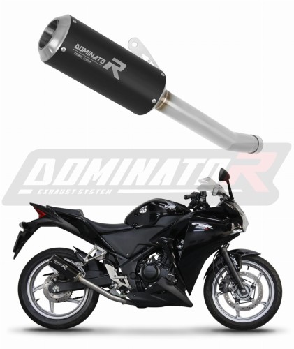 exhaust muffler DOMINATOR GP BLACK fits the motorcycle Honda CBR 250 R 2011   2013 6