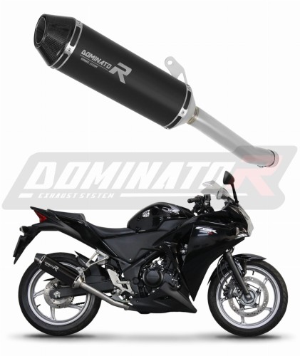 exhaust muffler DOMINATOR HP3 BLACK fits the motorcycle Honda CBR 250 R 2011   2013 6