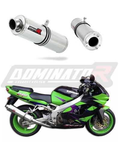 exhaust muffler DOMINATOR ROUND fits the motorcycle Kawasaki ZX9R 1998   2002 3