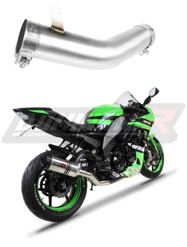 decat DOMINATOR középső kipufogódob Mid Pipe a ZX10R 2008 - 2010 motorkerékpárhoz 7