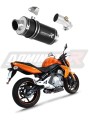 DOMINATOR GP1 FEKETE kipufogó dob, amely illeszkedik a Kawasaki ER - 6 N / F 650 2006 - 2008 motorkerékpárhoz 6