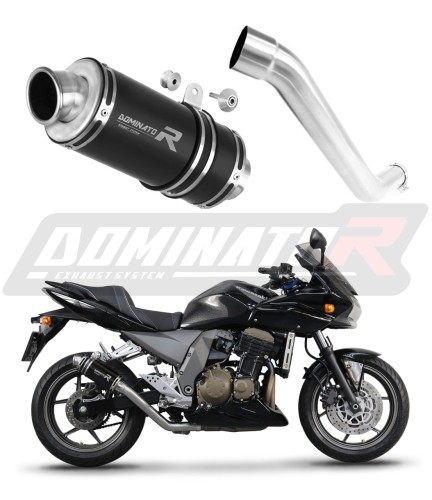 DOMINATOR GP1 FEKETE kipufogó dob, amely illeszkedik a Kawasaki Z750 2004 - 2006 motorkerékpárhoz 6