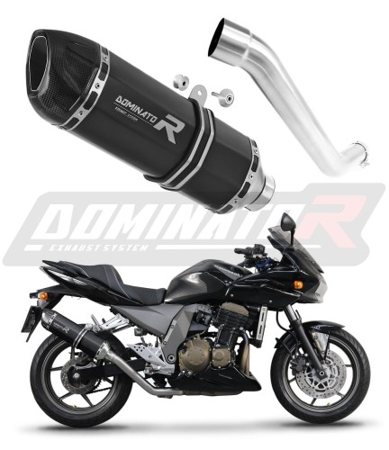 DOMINATOR HP1 FEKETE kipufogó dob Kawasaki Z750 2004 - 2006 motorkerékpárhoz 6