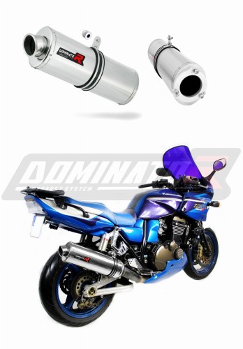 DOMINATOR Ovális kipufogó hangtompító Kawasaki ZRX 1200 2001 - 2007 motorkerékpárhoz 3