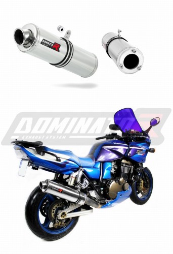 exhaust muffler DOMINATOR ROUND fits the motorcycle Kawasaki ZRX 1200 2001   2007 3