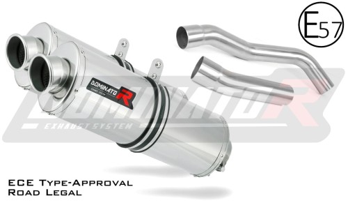 exhaust muffler DOMINATOR homologated road legal oval fits the motorcycle Z1000 2007   2009 5