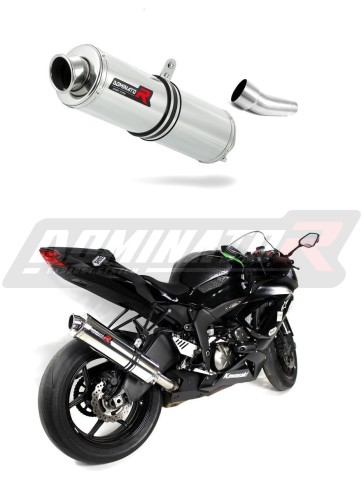 DOMINATOR kerek kipufogó dob, amely illeszkedik a Kawasaki ZX6R 636 2009 - 2024 motorkerékpárhoz 6
