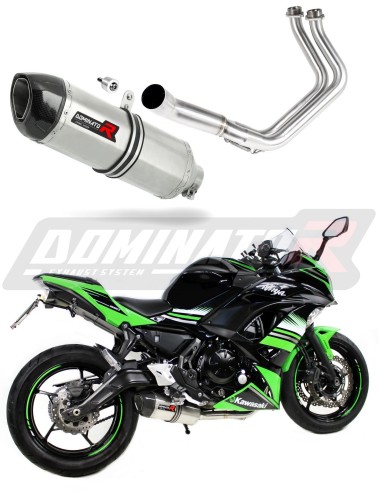 complete exhaust system with muffler DOMINATOR Full System HP1 fits the motorcycle Kawasaki NINJA 650 2017   2022 5