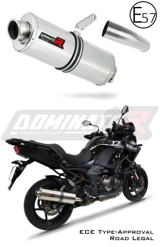 exhaust muffler DOMINATOR homologated road legal oval fits the motorcycle VERSYS 1000 2019   2024 8