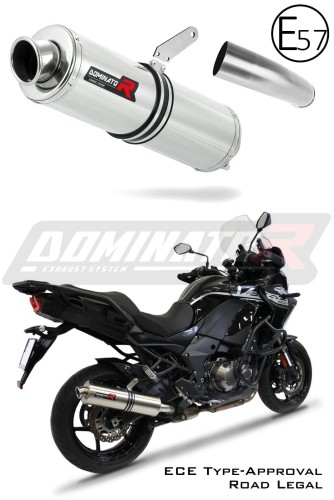 exhaust muffler DOMINATOR homologated road legal ROUND fits the motorcycle VERSYS 1000 2019   2024 8