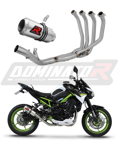 complete exhaust system with muffler DOMINATOR Full System GP fits the motorcycle Kawasaki Z 900 2020   2024 6