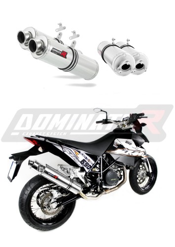 DOMINATOR Kerek kipufogó dob, amely illeszkedik a KTM 950 SM Supermoto R 2006 - 2008 motorkerékpárhoz 3