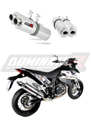 exhaust muffler DOMINATOR oval fits the motorcycle KTM 690 SM SUPERMOTO  5