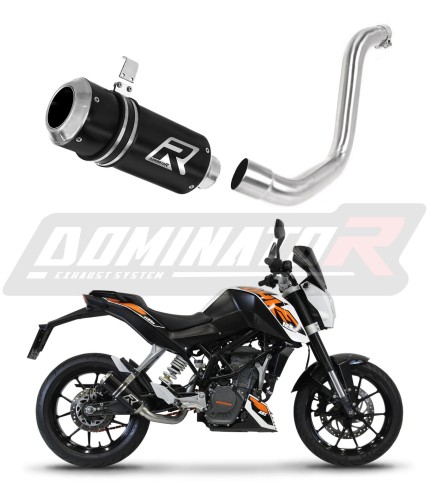DOMINATOR GP FEKETE kipufogó dob, amely illeszkedik a KTM 125 Duke 2012 - 2016 motorkerékpárhoz 6