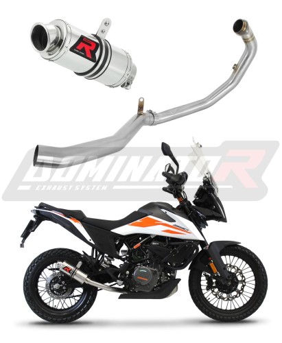 complete exhaust system with muffler DOMINATOR Full System GP1 fits the motorcycle KTM 390 Adventure 2020   2023 5