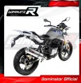 exhaust muffler DOMINATOR oval fits the motorcycle BMW G310GS 2016   2024 3