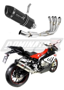 BMW S1000RR EX 2017 - 2018 Teljes rendszer Kipufogó leömlő HP1 FEKETE dob + dB killer medium