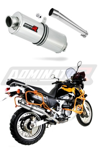 exhaust muffler DOMINATOR oval fits the motorcycle Honda XRV 750 AFRICA TWIN RD07A 1996   2003 5