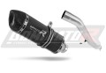 exhaust muffler DOMINATOR HP1 BLACK fits the motorcycle Kawasaki GTR 1400 2007   2009 2