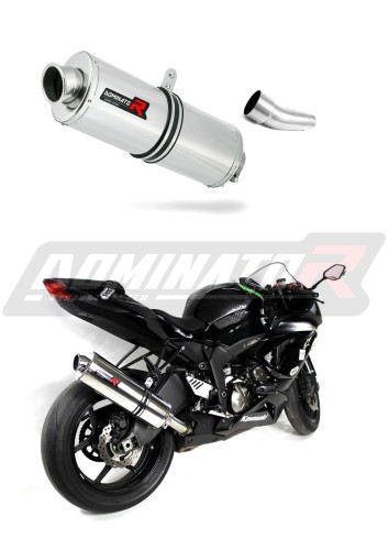 exhaust muffler DOMINATOR oval fits the motorcycle Kawasaki ZX6R 636 2009   2024 6
