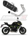 complete exhaust system with muffler DOMINATOR Full System HP1 BLACK fits the motorcycle Kawasaki Z650 2017   2023 3