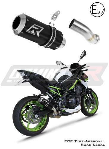 exhaust muffler DOMINATOR homologated road legal GP BLACK fits the motorcycle Kawasaki Z 900 2020   2024 8