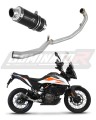 complete exhaust system with muffler DOMINATOR Full System GP1 BLACK fits the motorcycle KTM 390 Adventure 2020   2023 5