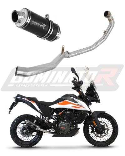 komplett kipufogórendszer DOMINATOR Full System GP1 FEKETE dobbal, KTM 390 Adventure 2020 - 2023 motorkerékpárhoz 5