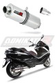 exhaust muffler DOMINATOR oval fits the motorcycle Piaggio X10 125 2012   2016 5