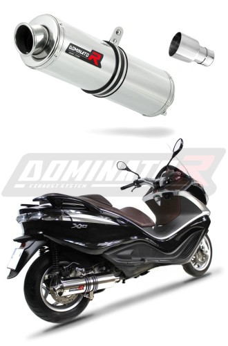 exhaust muffler DOMINATOR ROUND fits the motorcycle Piaggio X10 125 2012   2016 5