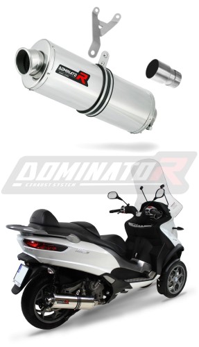 DOMINATOR Ovális kipufogó dob Piaggio MP3 500 2008 - 2022 motorkerékpárhoz 5