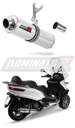 exhaust muffler DOMINATOR ROUND fits the motorcycle Piaggio MP3 500 2008   2022 5