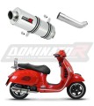 DOMINATOR Ovális kipufogó dob, amely illeszkedik a Piaggio Vespa GTS 125 2007 - 2012 motorkerékpárhoz 6