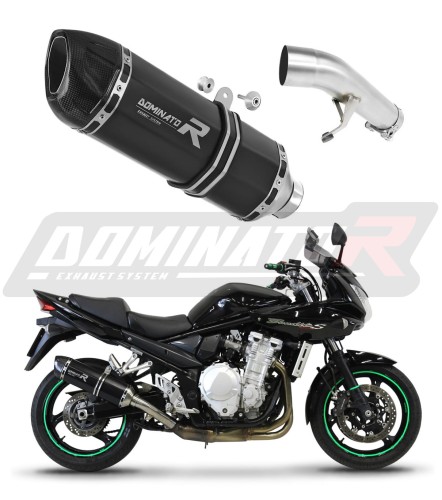exhaust muffler DOMINATOR HP1 BLACK fits the motorcycle Suzuki GSF 1250 N / S BANDIT 2007   2016 6