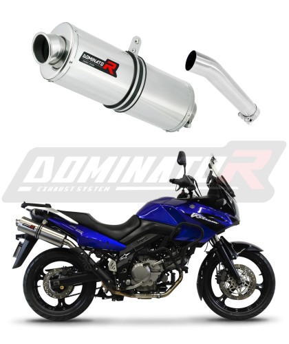 exhaust muffler DOMINATOR oval fits the motorcycle Suzuki DL 650 V Strom 2004   2006 6