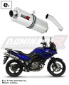 exhaust muffler DOMINATOR homologated road legal oval fits the motorcycle DL 650 V STROM 2004   2006 6