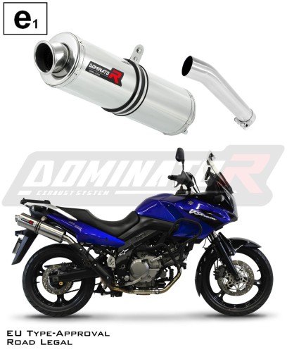DOMINATOR Homológ ROUND kipufogó dob Suzuki DL 650 V-STROM 2004 - 2006 motorkerékpárhoz 6
