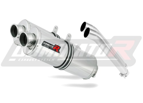 exhaust muffler DOMINATOR oval fits the motorcycle Suzuki DL 1000 V Strom 2002   2012 3