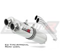 DOMINATOR Homologált KEREK kipufogó dob, amely illeszkedik a DL 1000 V-STROM 2002 - 2012 motorkerékpárhoz 3