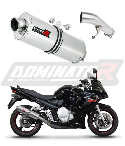 exhaust muffler DOMINATOR oval fits the motorcycle Suzuki GSXF 650 2007   2016 6