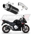 exhaust muffler DOMINATOR GP1 BLACK fits the motorcycle Suzuki GSXF 650 2007   2016 6