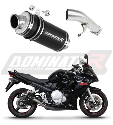 DOMINATOR GP1 FEKETE kipufogó dob Suzuki GSXF 650 2007 - 2016 motorkerékpárhoz 6