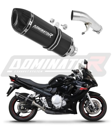 exhaust muffler DOMINATOR HP1 BLACK fits the motorcycle Suzuki GSXF 650 2007   2016 6