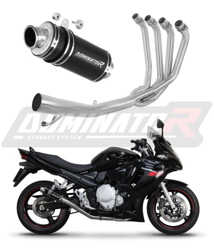 teljes DOMINATOR kipufogórendszer GP1 FEKETE dobbal, Suzuki motorkerékpárhoz